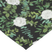 白黒牡丹バラフローラ結婚 テーブルクロス (アングル)