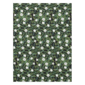 白黒牡丹バラフローラ結婚 テーブルクロス (正面)