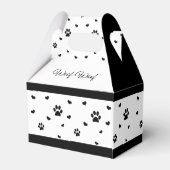 白黒犬お願いボックスを印刷する フェイバーボックス (裏面サイド)