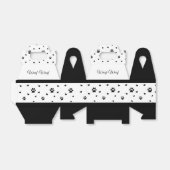 白黒犬お願いボックスを印刷する フェイバーボックス (折り畳みなし)