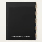 白黒犬ミニマルサービスアポイントメント プランナー手帳 (裏面)