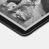 白黒犬メモリアル2フォトコラージュ デスクマット (コーナー)