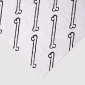 白黒犬用の骨のティッシュペーパー 薄葉紙 (詳細)