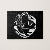 白黒犬 ジグソーパズル (横)