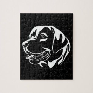 白黒犬 ジグソーパズル