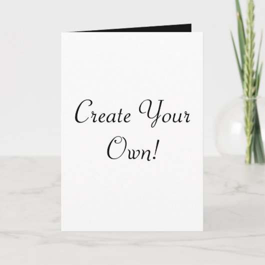 白黒独自の作成 カード (正面)