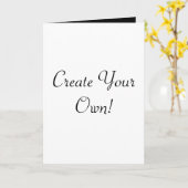 白黒独自の作成 カード (黄色い花)