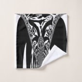 白黒独自の作成 バスタオルセット (ウォッシュタオル)