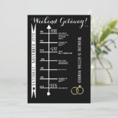 白黒独身最後の週末旅行 招待状 (スタンド正面)