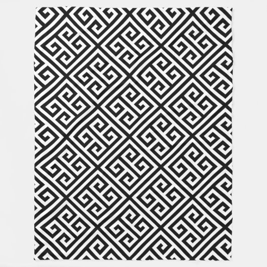 白黒独身 フリースブランケット (正面)