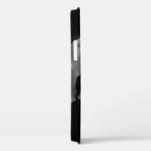 白黒狼が月に向かって遠吠えする Case-Mate iPhoneケース (裏面 / 右)
