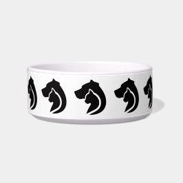 白黒猫と犬 ボウル