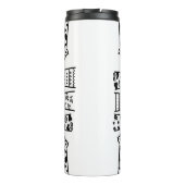 白黒猫のお母さん タンブラー (裏面)