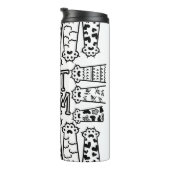 白黒猫のお母さん タンブラー (回転右)