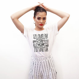 白黒猫のお母さん Tシャツ