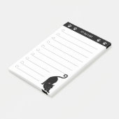 白黒猫のかわいい点字のポストイット ポストイット (アングル)