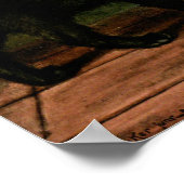 白黒猫のポスター ポスター (角)