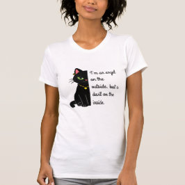 白黒猫のレディースTシャツ Tシャツ