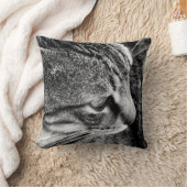 白黒猫の写真枕 クッション (ブランケット)