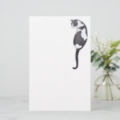 白黒猫の文房具 便箋 (スタンド正面)