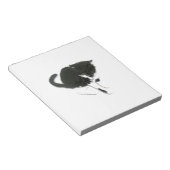 白黒猫アート ノートパッド (アングル)