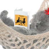 白黒猫イラストレーションこの本は ラバースタンプ