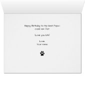 白黒猫エクストララージ誕生日カード (内部横(下))