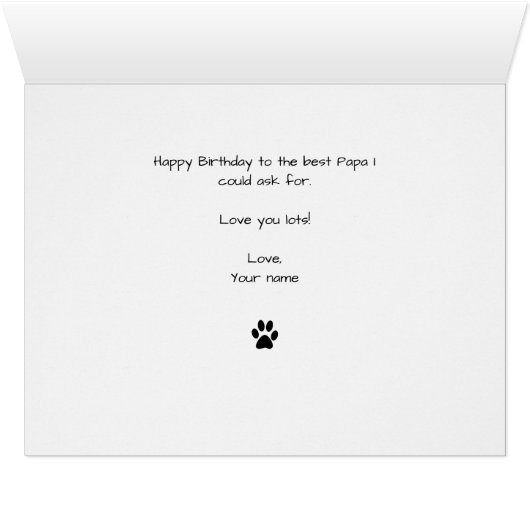 白黒猫エクストララージ誕生日カード (内部横(下))