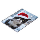 白黒猫クリスマス ノートブック (左側)