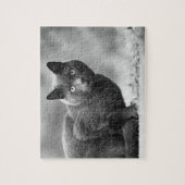 白黒猫ジグソーパズル ジグソーパズル (縦)