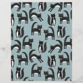 白黒猫スクラップブック紙 (正面)