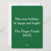 白黒猫トナカイのクリスマストイ シーズンカード (裏面)