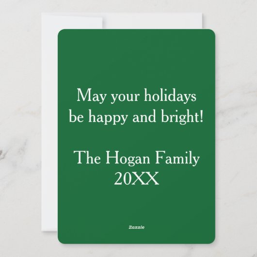 白黒猫トナカイのクリスマストイ シーズンカード (裏面)