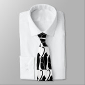 白黒猫ネクタイ ネクタイ (タイ)