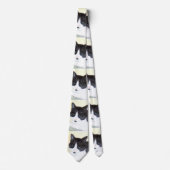 白黒猫ネクタイ ネクタイ (正面)