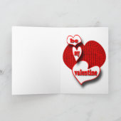 白黒猫バレンタイン シーズンカード (内部)