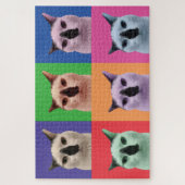 白黒猫パズル ジグソーパズル (縦)