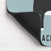 白黒猫パーソナライズされた マウスパッド (コーナー)