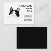 白黒猫ペットケア 名刺 (正面/裏面)