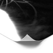 白黒猫ペット動物の写真キッズルーム ポスター (角)