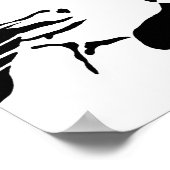 白黒猫ポスター ポスター (角)