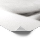 白黒猫ポートレート ポスター (角)