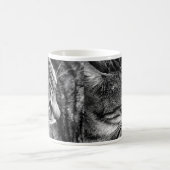 白黒猫マグカップ コーヒーマグカップ (中央)