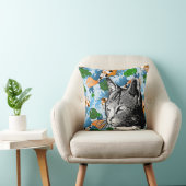 白黒猫日本のコイ クッション (椅子)