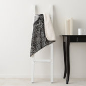 白黒猫華美の名パーソナライズされた前 シェルパブランケット (インサイチュ)