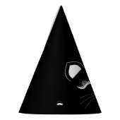 白黒猫誕生日 パーティーハット (左)