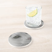 白黒猫顔 コースター (側面)