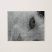 白黒猫顔 ジグソーパズル (横)
