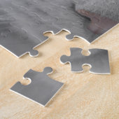 白黒猫顔 ジグソーパズル (側面)