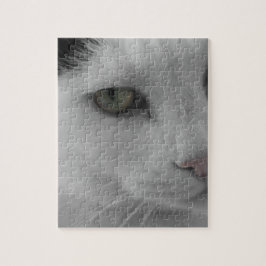 白黒猫顔 ジグソーパズル